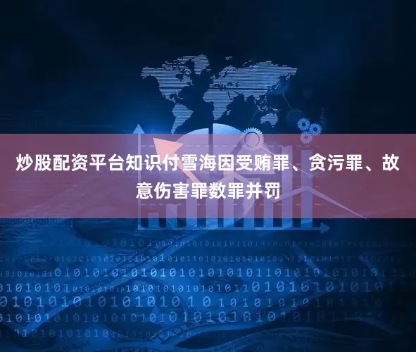 炒股配资平台知识付雪海因受贿罪、贪污罪、故意伤害罪数罪并罚